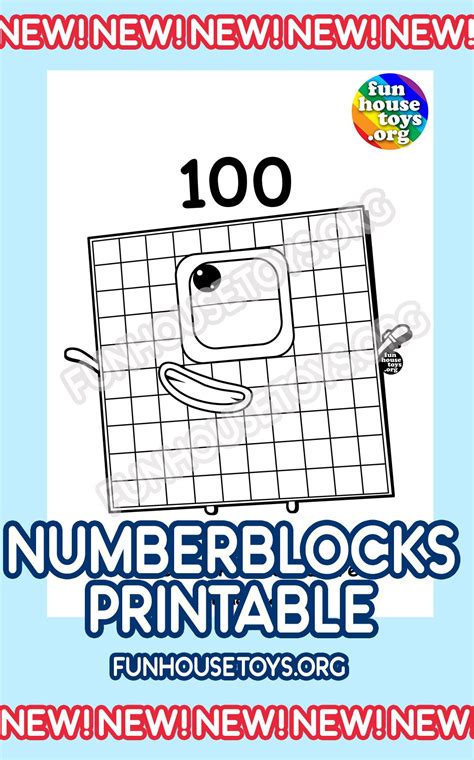 28+ Numberblocks Coloring Pages 100 | Free Wallpaper