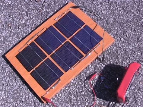 DIY/homemade solar panel - simple one