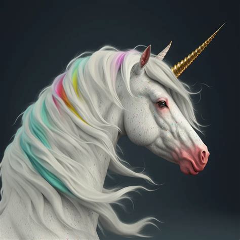 Prompt White unicorn with rainbow hair | Download Script for AI ...