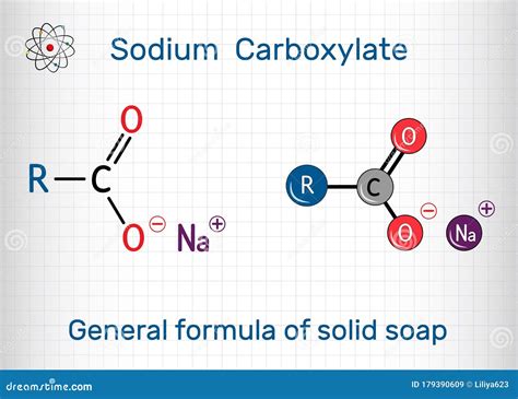 General Formula of Solid Soap Molecule. Sodium Carboxylate, RCOONa. it ...