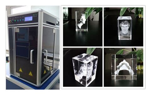 800W 3D Glass Crystal Laser Engraving Machine , Sub Surface Engraving ...