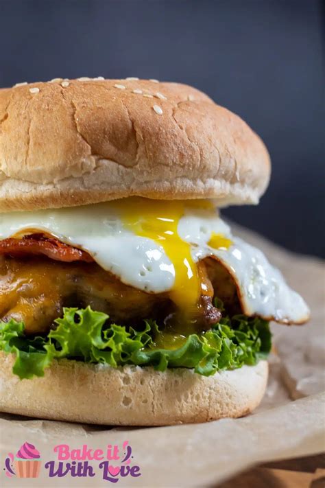 Egg Burger: Bacon Cheeseburger With A Fried Egg On Top