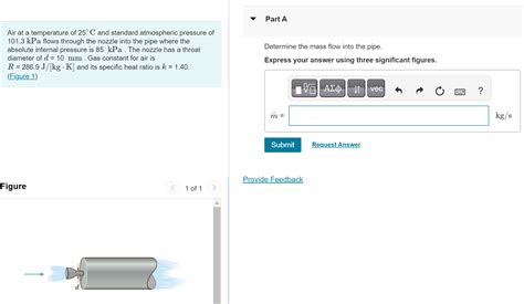 Solved Air at a temperature of 25∘C and standard atmospheric | Chegg.com