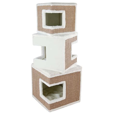 Trixie Lilo Cube Cat Tower - Brown | BaxterBoo