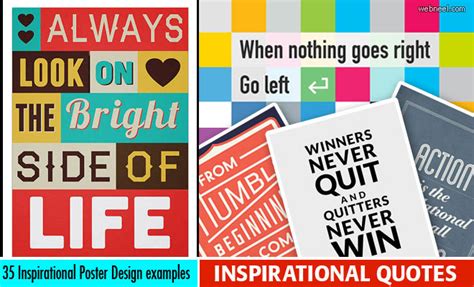 35 Inspirational Quotes and Posters Design examples for your inspiration