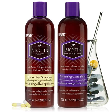 HASK BIOTIN BOOST Shampoo and Conditioner Set Thickening for all hair ...