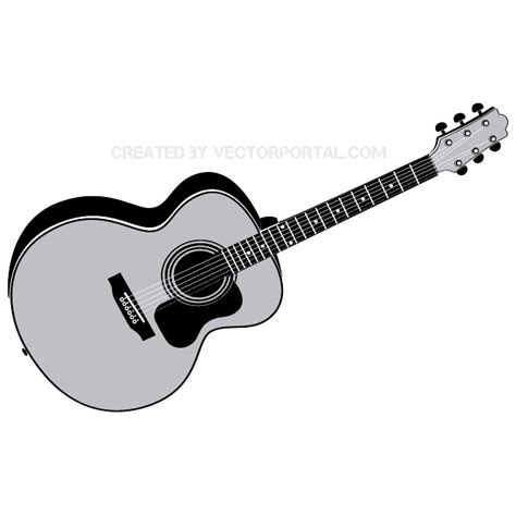 Acoustic guitar Royalty Free Stock SVG Vector