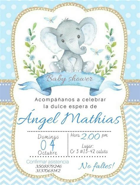 Curiosas invitaciones de niño para baby shower 2 formatos – Artofit