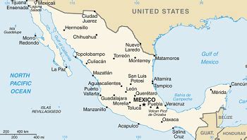 What countries border Mexico? | Homework.Study.com