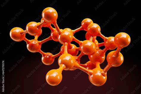 Molecular structure of berberine, 3D model molecule, alkaloid, chemical ...