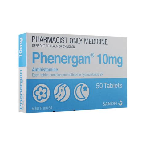 Phenergan Tablets 10mg 50 tablets – Chemist Plus