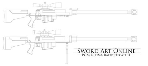 SAO/GGO Hecate II Sniper Rifle Blueprint by TarasqueProductions on ...