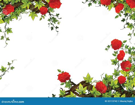 The Rose Frame - Border - Template - With Roses - Valentines - Fairy ...