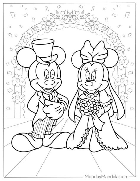 Mickey And Minnie Coloring Pages For Kids