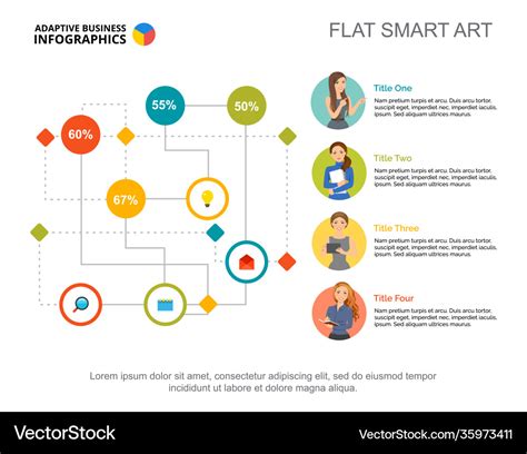 Labyrinth flowchart infographic design Royalty Free Vector