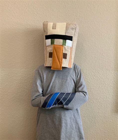 Minecraft Villager Head/ Mask made to Order - Etsy