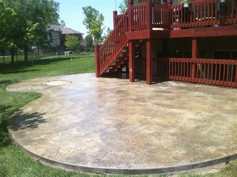 Add Color To Your Patio With Concrete Stain - Patio Designs