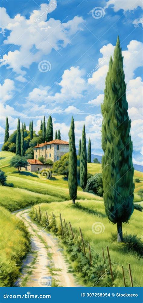 Vibrant Renaissance-inspired Landscapes with Italianate Flair Stock ...