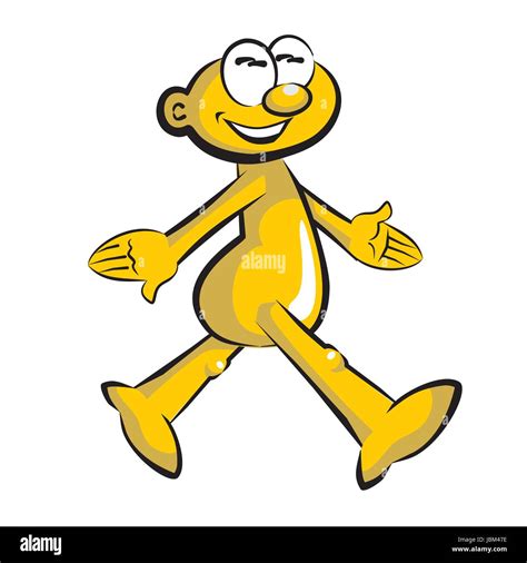 Funny Man Walking Cartoon Storyboard Stock Vector Image And Art Alamy