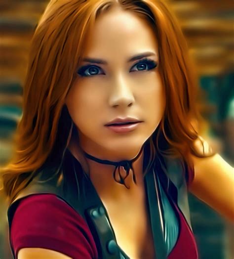 Karen Gillan as Ruby Roundhouse in Jumanji by petnick on DeviantArt