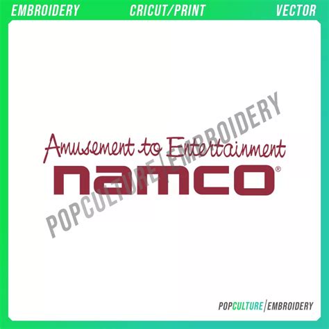 Namco - Official Logo for Embroidery & Vector • Pop Culture Embroidery ...