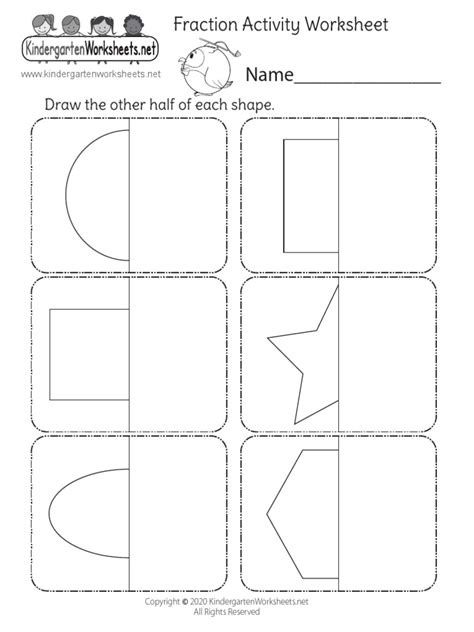 Free Printable Fraction Worksheet | PDF