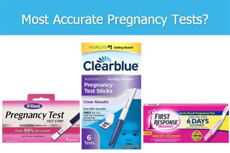 Most Accurate Pregnancy Test: First response or Clearblue Advanced?