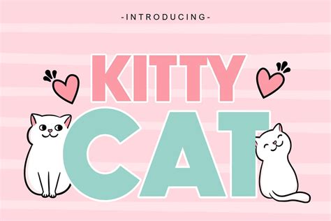 Kitty Cat Fonts - So Fontsy