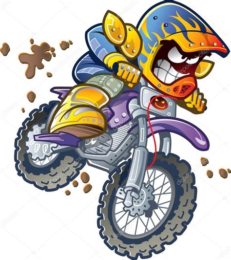 Drawing Dirt Bike Cartoon