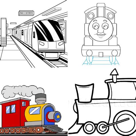 25 Easy Train Drawing Ideas - How to Draw a Train