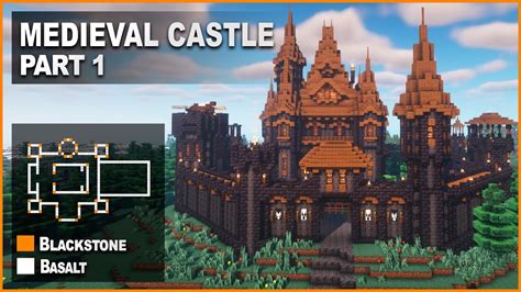 Minecraft Blackstone Castle Schematic Minecraft: How To Buil