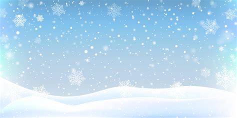 winter christmas landscape background decoration with falling beautiful ...