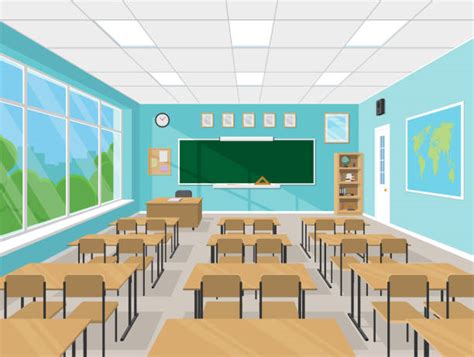 38,500+ Empty Classroom Stock Illustrations, Royalty-Free Vector ...