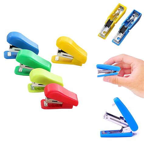 Mini stapler solid office stationery cute mini student use small ...