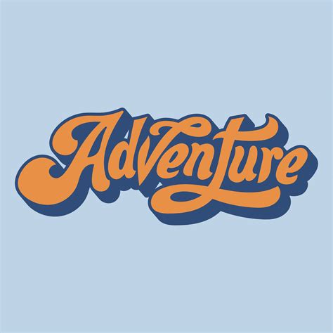 Adventure word typography style illustration - Download Free Vectors ...