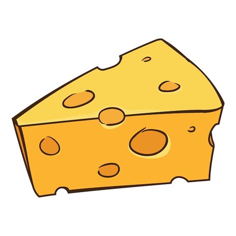 Dibujos Animados De Queso Vector Premium