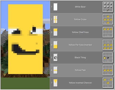 Banner - Smile Yellow | Minecraft houses, Minecraft architecture ...