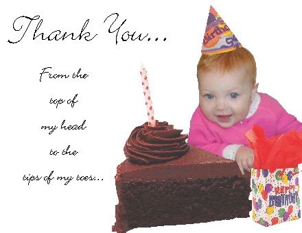 Birthday Greeting Cards: Birthday Thank You Cards