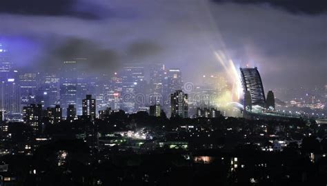 Sydney Harbour Bridge - after the Fireworks 08/09 Editorial Photo ...