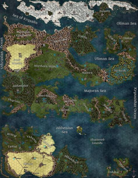 World Map Dungeons And Dragons - Alysia Margeaux