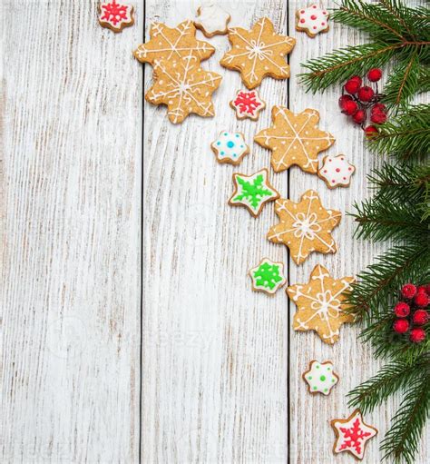 Christmas ginger and honey colorful cookies 10127997 Stock Photo at ...