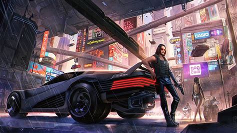 3840x2160 Resolution Keanu Reeves Cyberpunk 2077 Art 4K Wallpaper ...