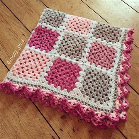 Crochet Blanket Edging Granny Squares - Amelia's Crochet