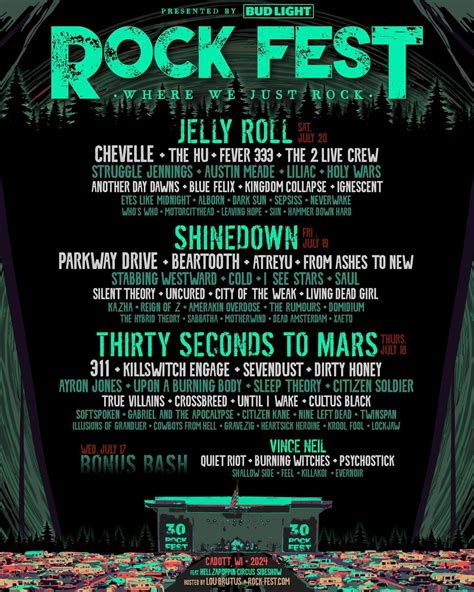 Rock The Rock Fest 2024 Lineup - Verla Jeniffer