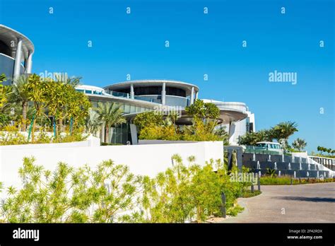 Saadiyat island, UAE - 11 January 2020: Luxury beachfront hotel ...