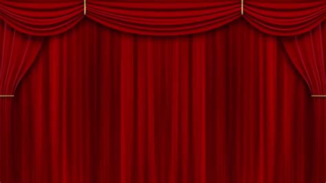 Theater Red Curtains Animation Theater Stage Opening Red Curtains Stock ...