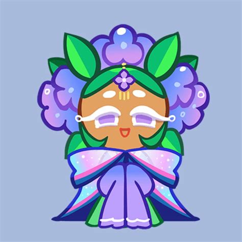 Hydrangea Cookie sprite | Cookie run, Character design, 2d character