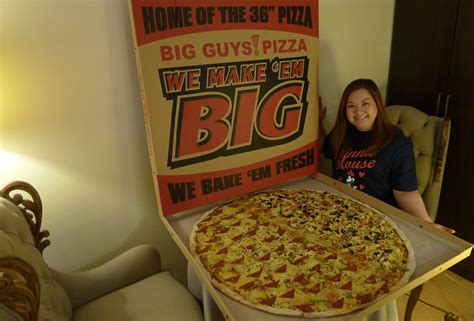 Big Guys Pizza, Home of the 36-inch Pizza | Tina Villa