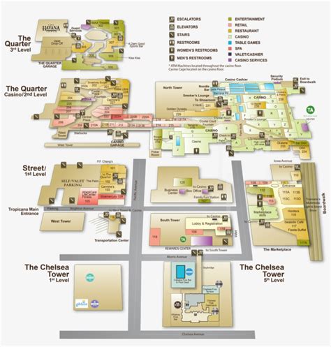 Tropicana Atlantic City Hotel Layout Map