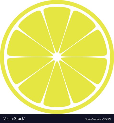 Lemon slice Royalty Free Vector Image - VectorStock